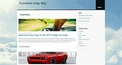 Desktop Screenshot of dependabledodgeblog.com